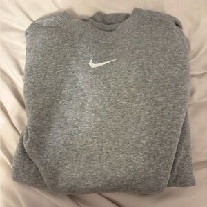 Nike Gray Crewneck Sweatshirt Iconic Style